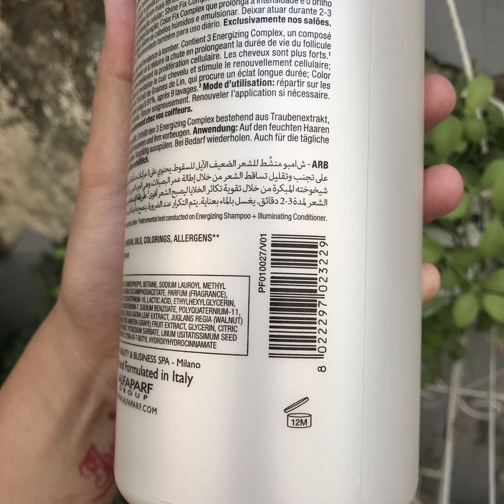 Dầu gội chống rụng tóc Alfaparf Milano Semi Di Lino Scalp Care Energizing Shampoo 1000ml