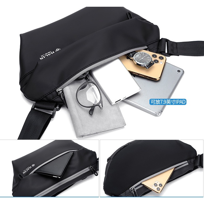 Túi đeo chéo nam  chất liệu Oxford chống thấm nước, đựng ipad, thiết kế nhiều ngăn tiện dụng – T02 Fortune Mouse