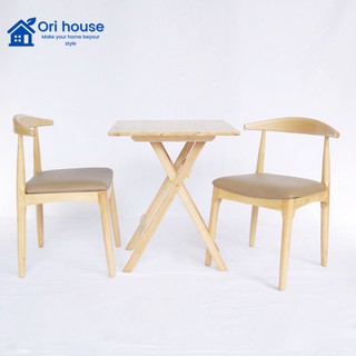 Bàn cafe băng gỗ hinh vuông 60*60 xếp gọn tiện dụng - Nội Thất Ori