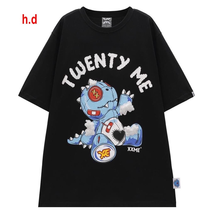 Áo thun khủng long form thụng chất cotton nam nữ mặc đẹp