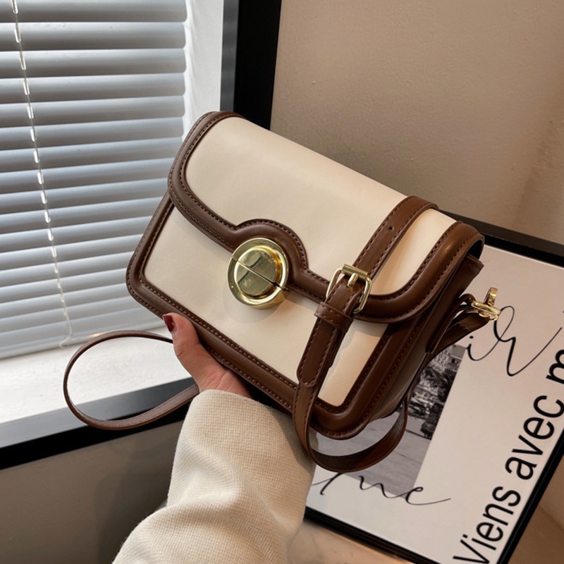 Túi vuông nhỏ thời trang IELGY màu retro có thể điều chỉnh cho phụ nữ