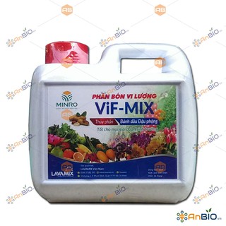 Phân bón vi lượng vif-mix can 1 lít dung dịch thủy phân bánh dầu đậu phộng- c1.1013