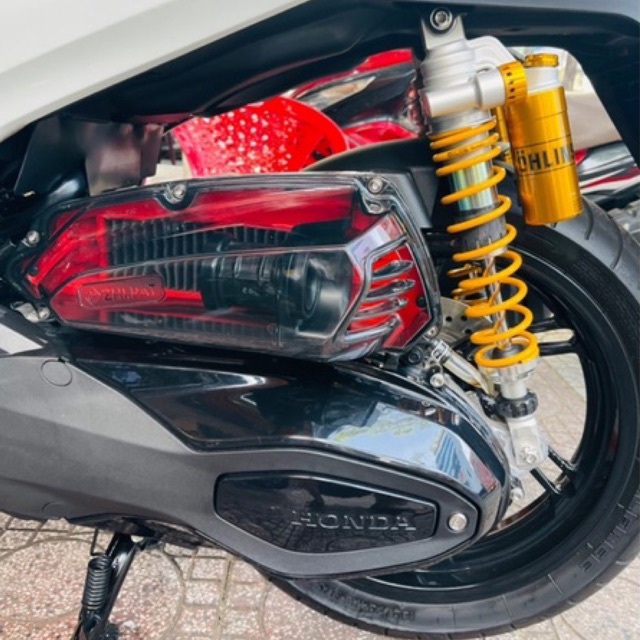 Combo Ốp Pô E & Lọc Gió Thép Cho Xe SH 350i Hàng Chính Hãng Zhipat