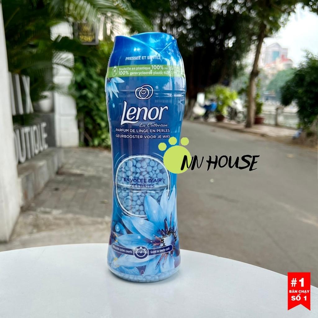 Viên xả vải khô Lenor Pháp 300gr hương nước hoa, kháng khuẩn, chống ẩm mốc quần áo, nước xả vải dạng hạt, viên giặt xả