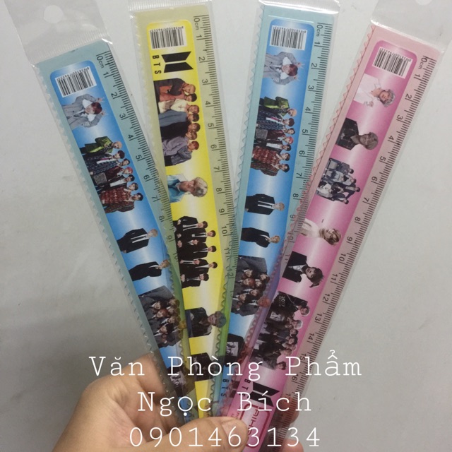 Thước nhựa BTS 6K (deal follow shop )