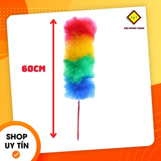 Chổi lông gà lớn dây Nylon Cây quét bụi tủ bàn ghế Phất trần
