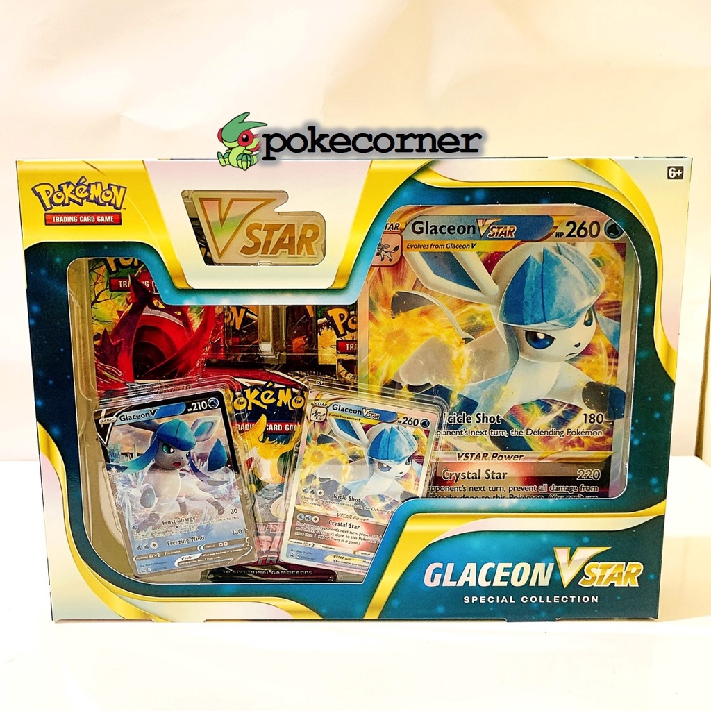 Hộp bài Pokemon TCG Leafeon / Glaceon VSTAR V special collections evolving skies fusion strike tại Shop PokeCorner
