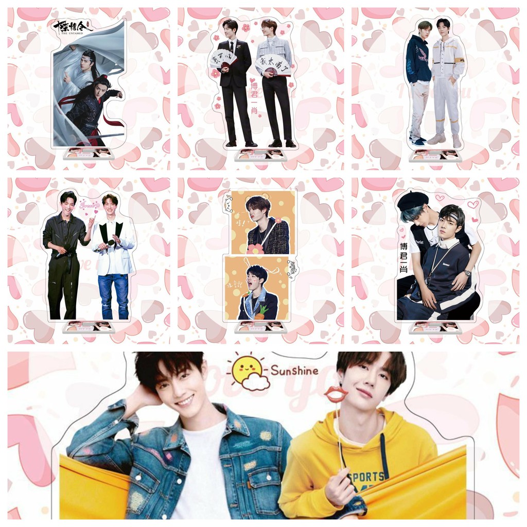 (V2) Mô hình mica Standee Bác quân nhất tiêu Trần Tình Lệnh Vương Nhất Bác Tiêu Chiến in hình idol trang trí M02