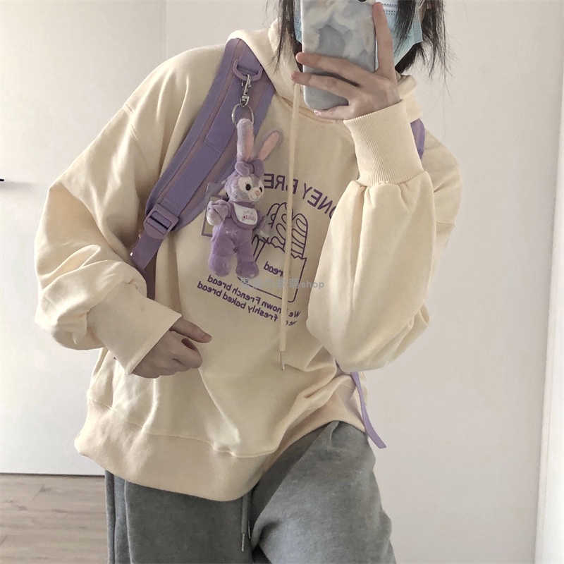 NRVP Áo Hoodie Dáng Rộng Thời Trang Hàn Quốc 2022 Dành Cho Nữ