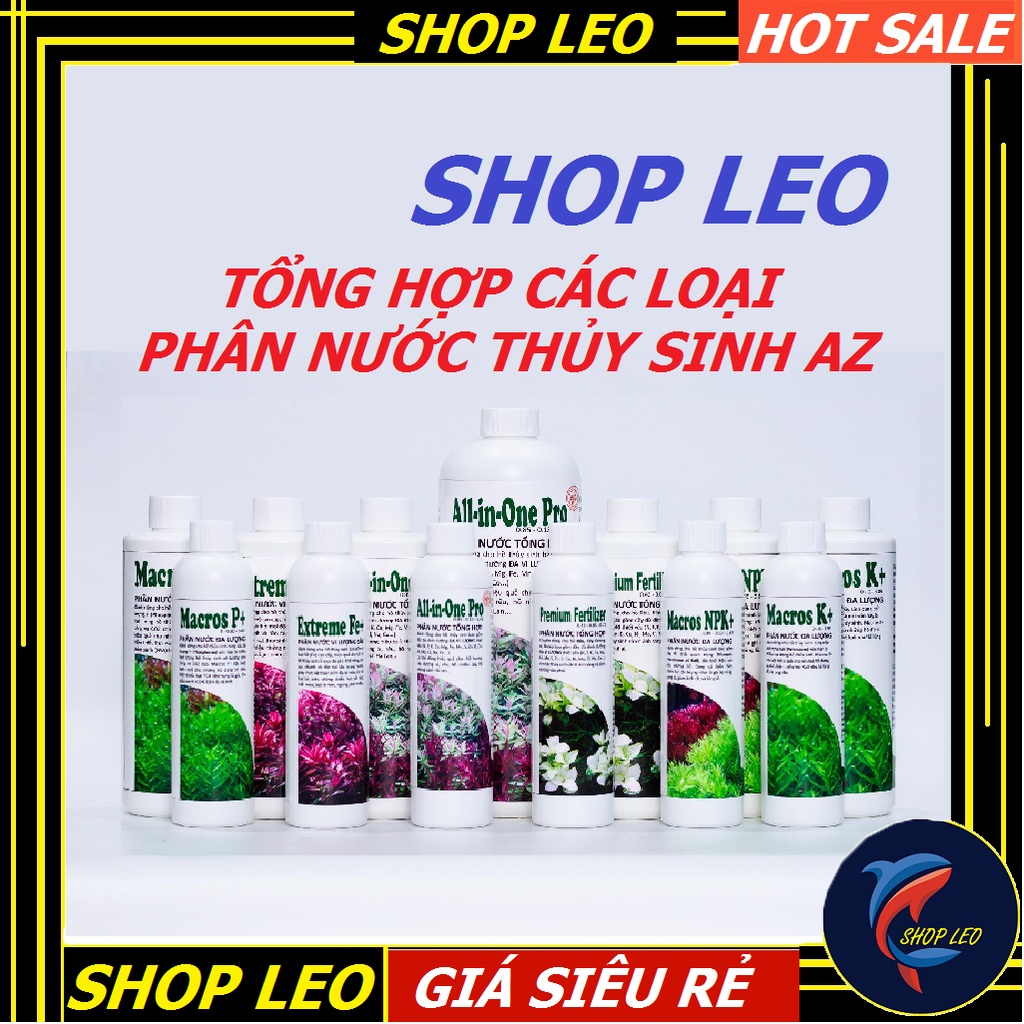 Phân nước hồ thuỷ sinh - Phân Nước Đa Lượng, Vi lượng - thủy sinh AZ - shopleo
