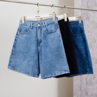Quần short jeans lửng mina phong cách uzzlang oh002