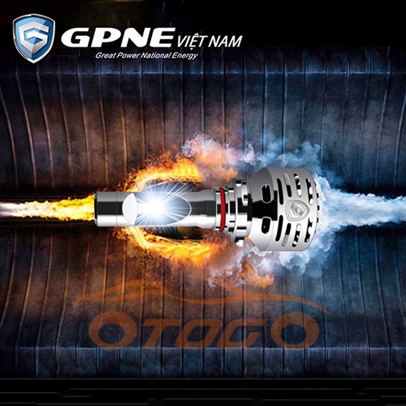 Đèn Led GPNE R1 2 Chế Độ Mầu Trắng Vàng Chân H4 Chính Hãng Có Canbus