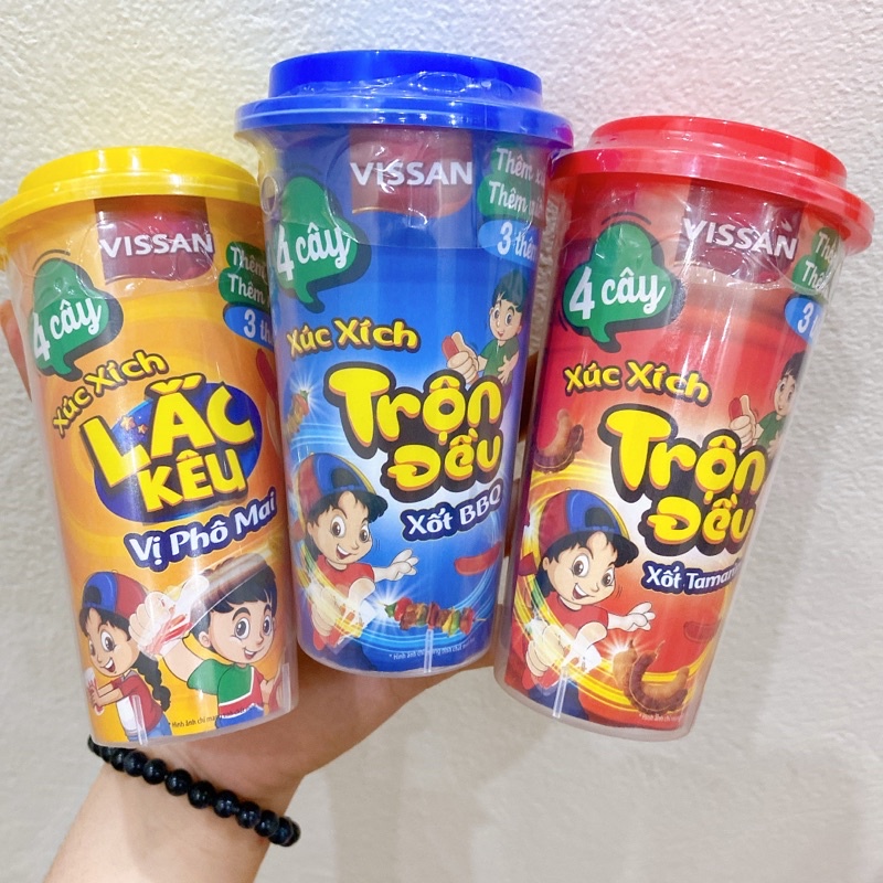 Xúc Xích Lắc Vissan Heo Cao Bồi - TaaYaa Food Đồ Ăn Vặt Tuổi Thơ