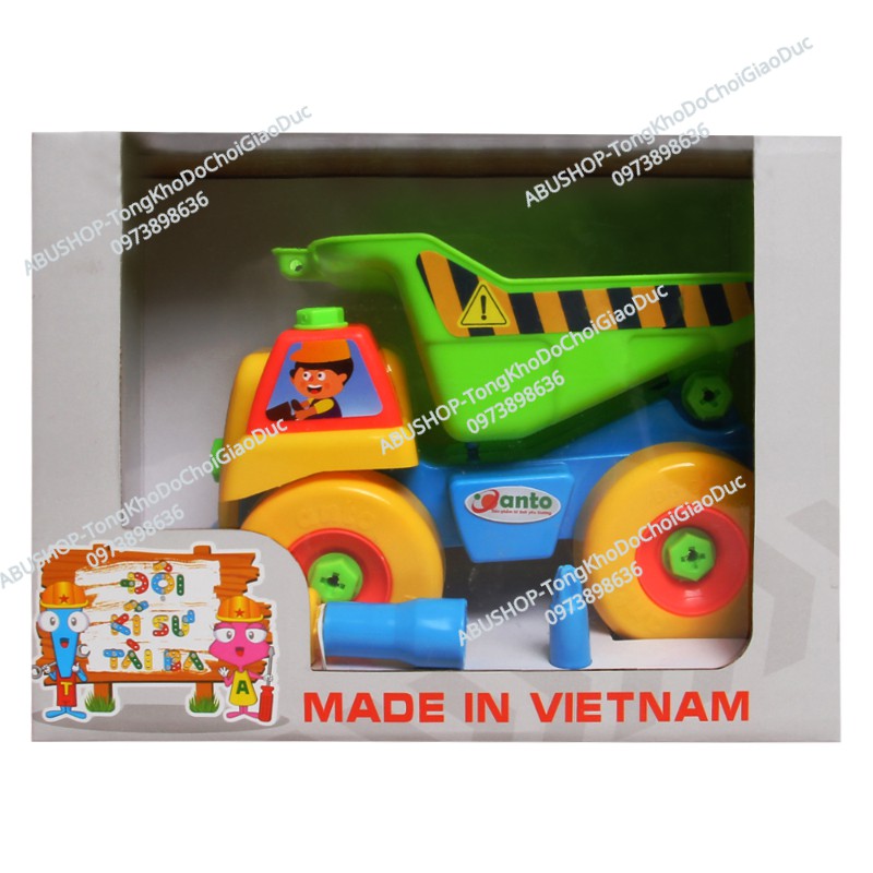 Đồ Chơi Xe Lắp Ghép FREESHIP Lắp Ráp Mô Hình Kỹ ThuậtXe Công Trình Hướng Nghiệp Nhiều Mảnh Ghép