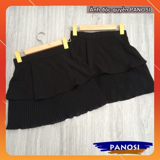 Chân váy quốc chân 2 tầng 1 ly cạp chun free size
