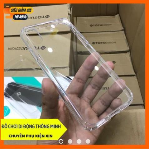 [HÀNG CHẤT] Ốp lưng kính cường lực 9H trong suốt viền dẻo Totu Design iPhone X -trong suốt không ố vàng