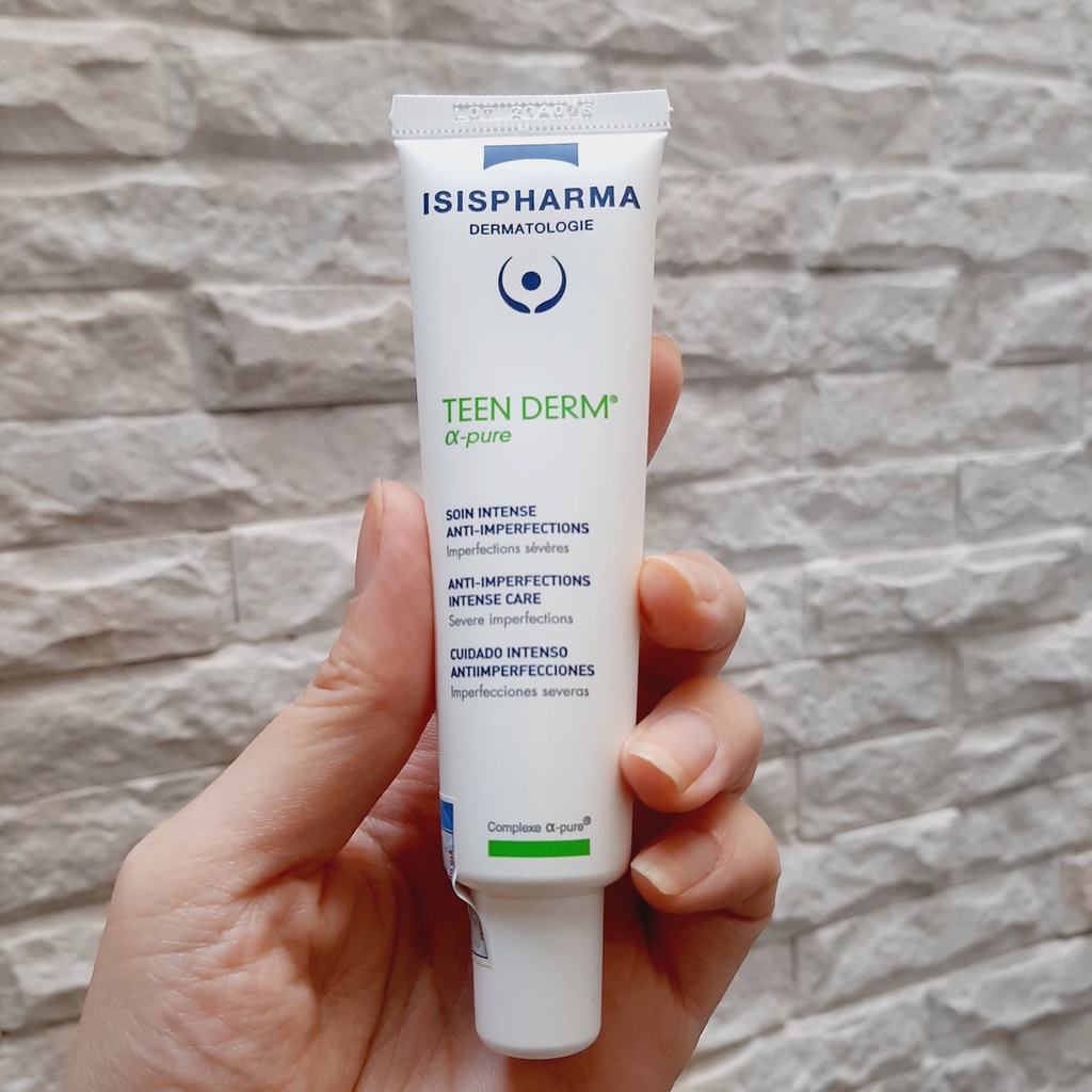 ISIS Pharma Teen Derm Alpha Pure 30 ml - Kem Giảm Mụn Trứng Cá.