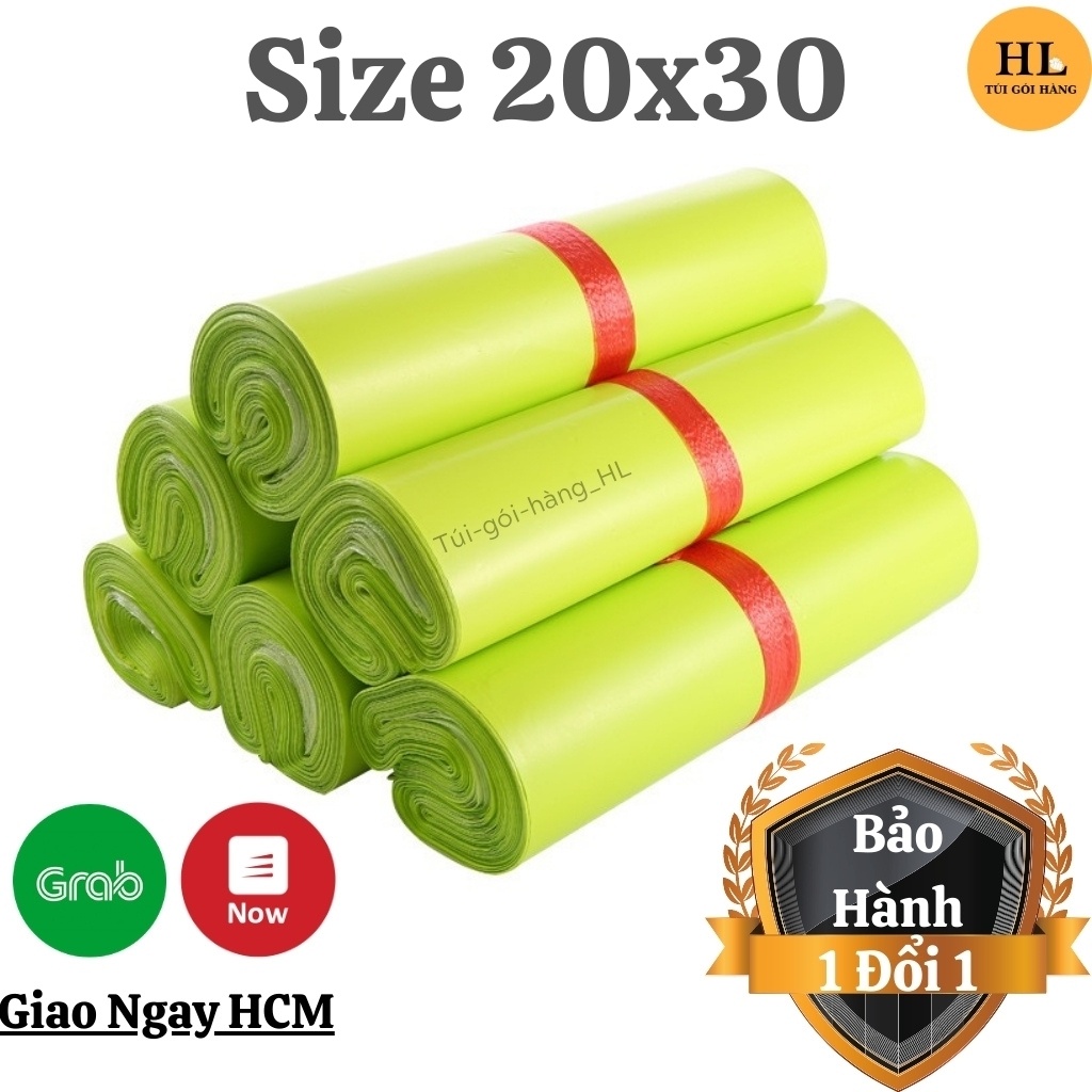 Túi Gói Hàng HL01-02 Chất Lượng Cao Cấp Size 20 x 30 Màu Xanh Lá