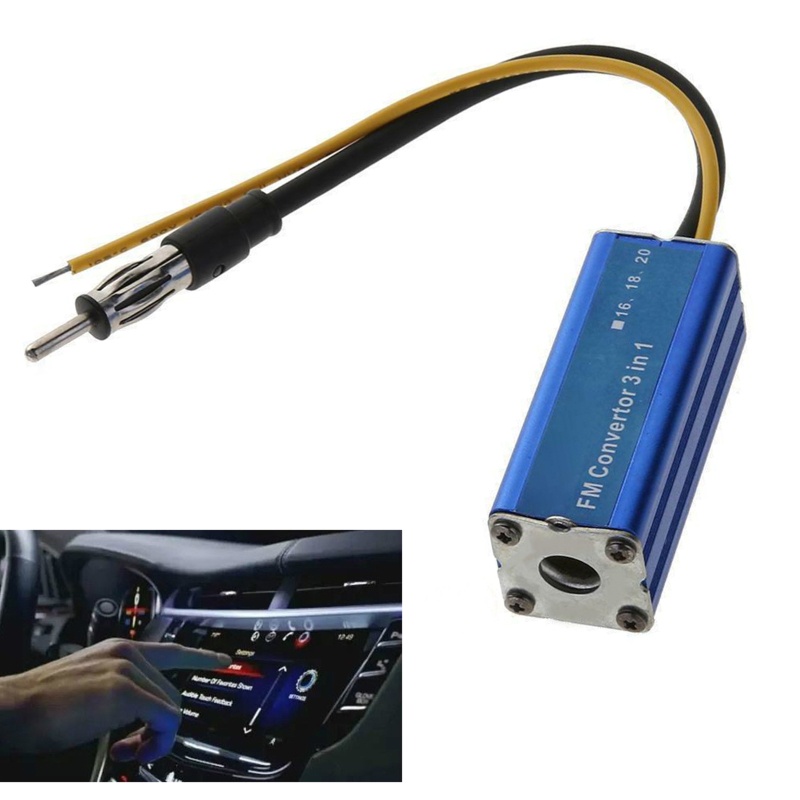 Bộ Thiết Bị Chuyển Đổi Tần Số Radio FM 3 Trong 1 12V Chuyên Dụng Cho Xe Hơi