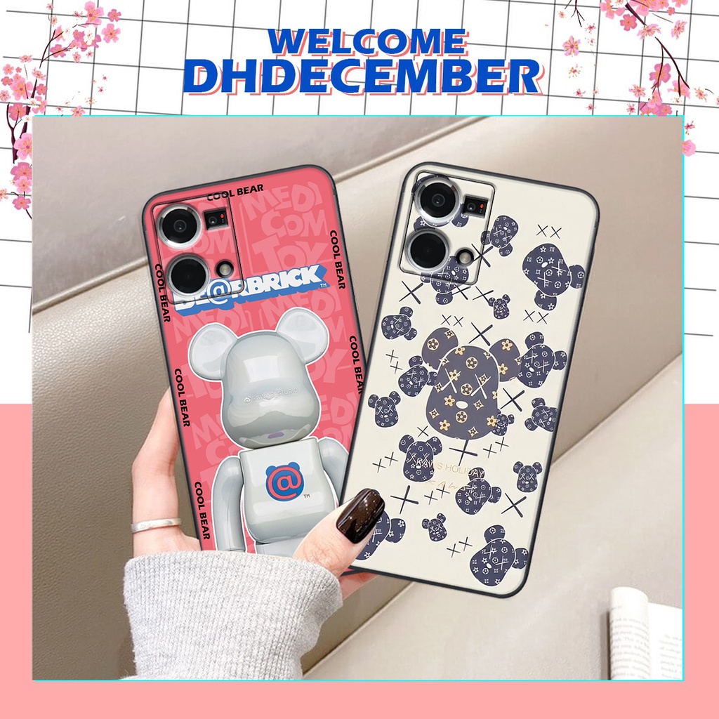 Ốp lưng Oppo RENO 7 4G - RENO 8 4G - BẢO VỆ CAMERA in hình K@ws, Cool Be@r SIÊU NGẦU