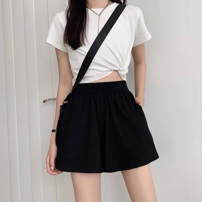 Quần short nỉ lưng thun ZR