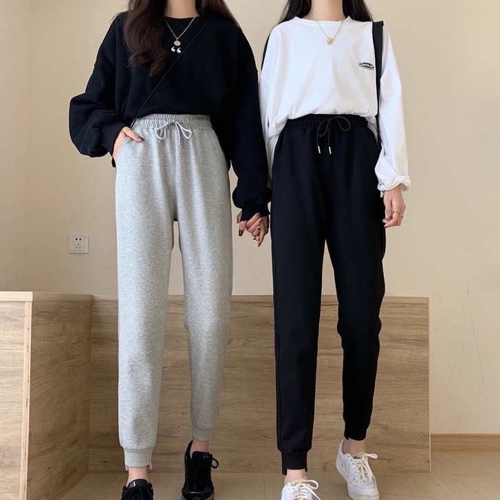 Quần Dài Lưng Cao Phong Cách Hàn Quốc Cho Nữ