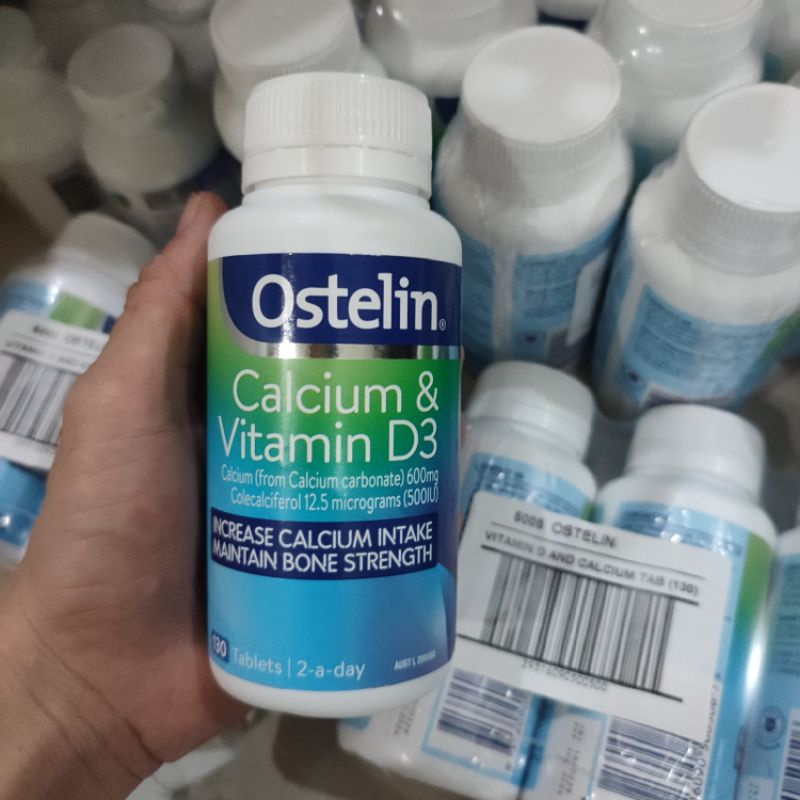 Viên Uống Bổ Sung Vitamin D & Canxi Ostelin Calcium & Vitamin D3 130 Viên Úc