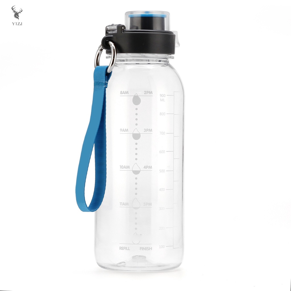 COD&amp; Gallon Water Bottle with Time Marker Large Water Bottle 1 Gallon Water Jug Outdoor Activity Large Capacity &amp;VN