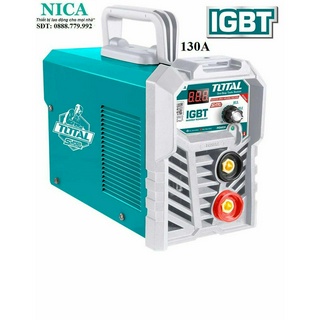 Máy hàn que 130a inverter total tw21302 đường kính que hàn 1.6-3.2mm, chống dính, khởi động nóng, lực hồ quang