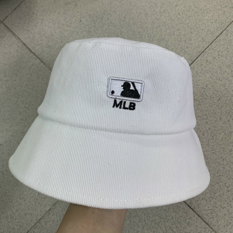 Mũ bucket form cụp đơn giản nam nữ- SỤP NHUNG THÊU CHỮ TRƯỚC SAU - nón tai bèo vành
