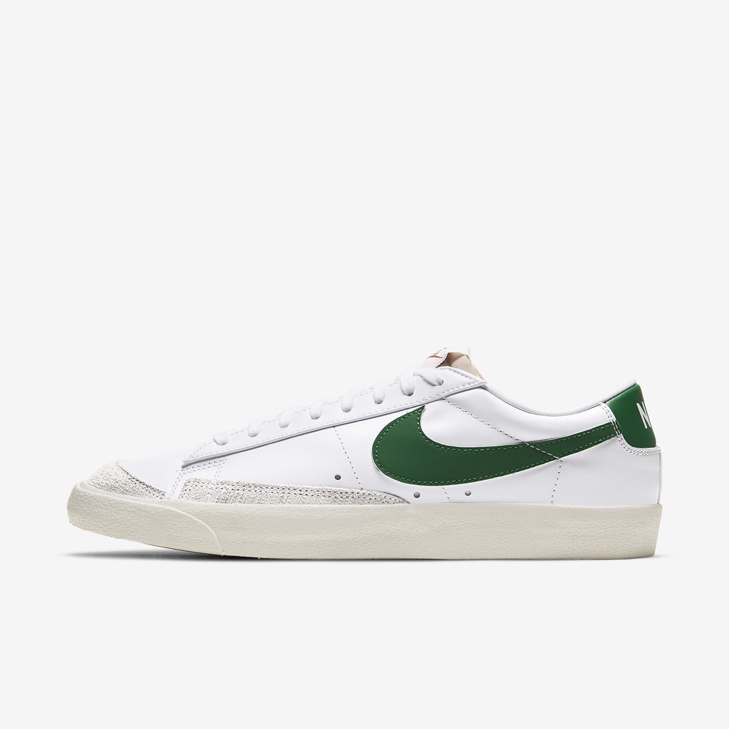 Giày Sneaker Nike Blazer Mid 77 Vintage Green white Cổ Thấp Kiểu Dáng Thể Thao Phối Màu Trắng Xanh Lá Cao Cấp Full Box