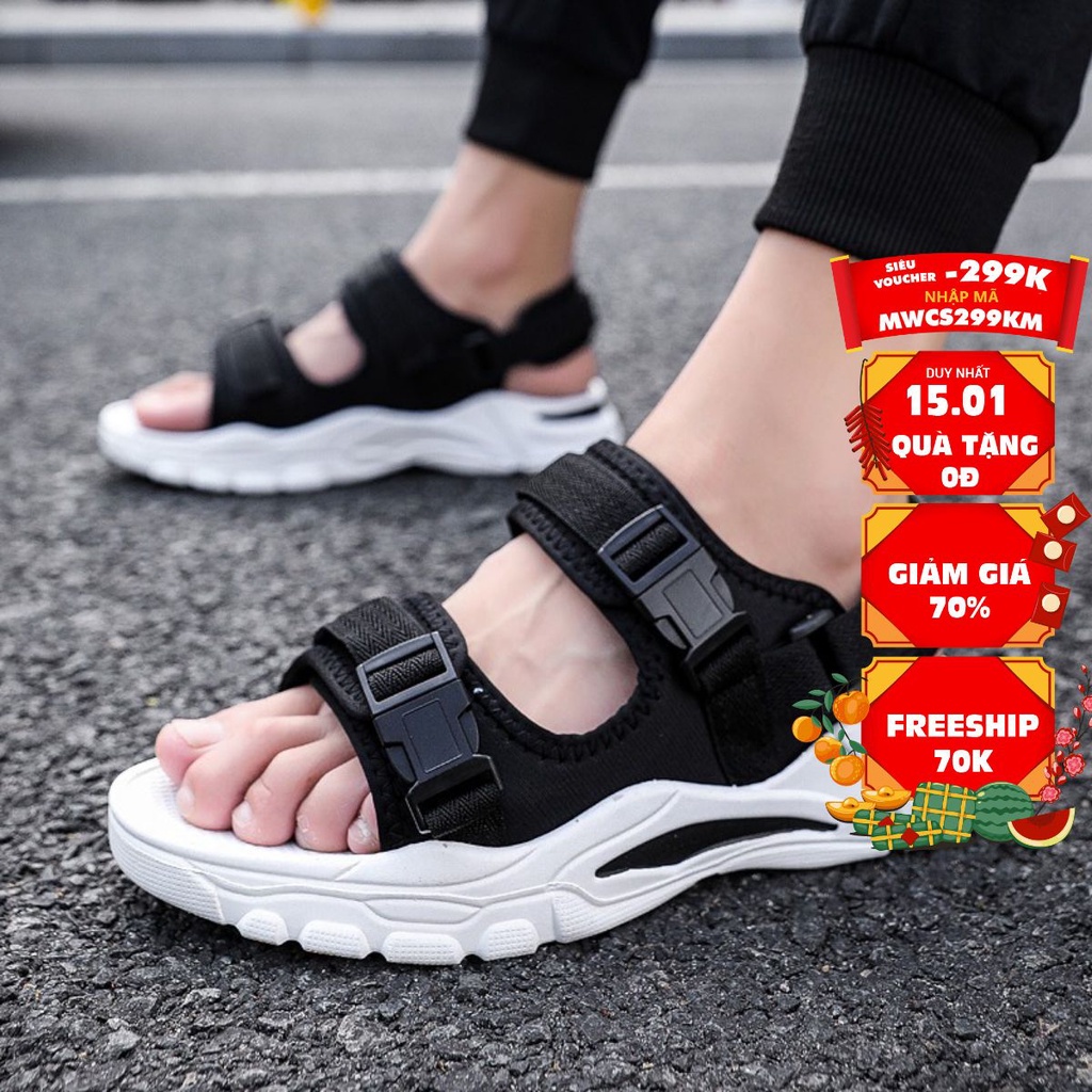 GIÀY SANDAL NAM MWC - SANDAL 2 QUAI ĐẾ CAO NĂNG ĐỘNG NASD- 7042