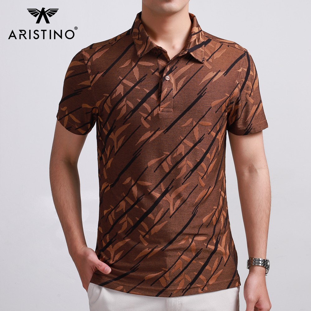 Áo polo nam Aristino APS073S8 polo sọc cá tính