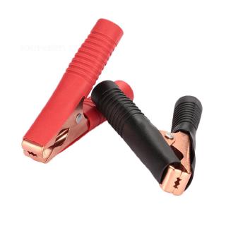 Connector Test Clamp Car Battery Clip 2PCS Red Black Coppering
