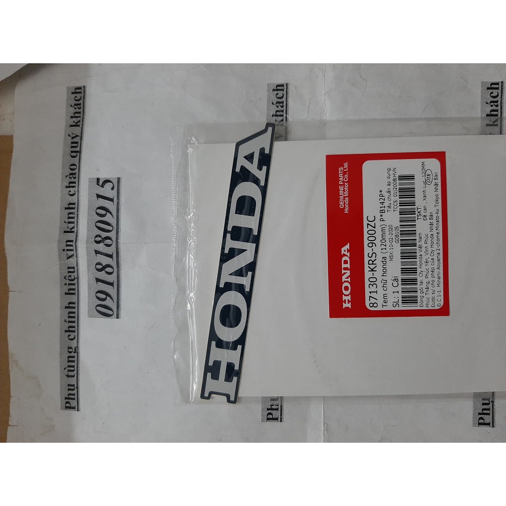 tem yếm wave a honda Tem chữ honda 120mm giá 1 tem