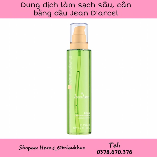 [CHÍNH HÃNG] Dung dịch làm sạch sâu Jean D'arcel_Jean Darcl Exfoliating tonic 250ml