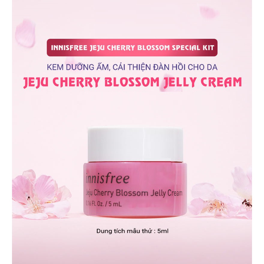 Set 4 Món Dưỡng Ẩm, Sáng Da Chiết Xuất Hoa Anh Đào Innisfree Jeju Cherry Blossom Special Kit [4 Items]