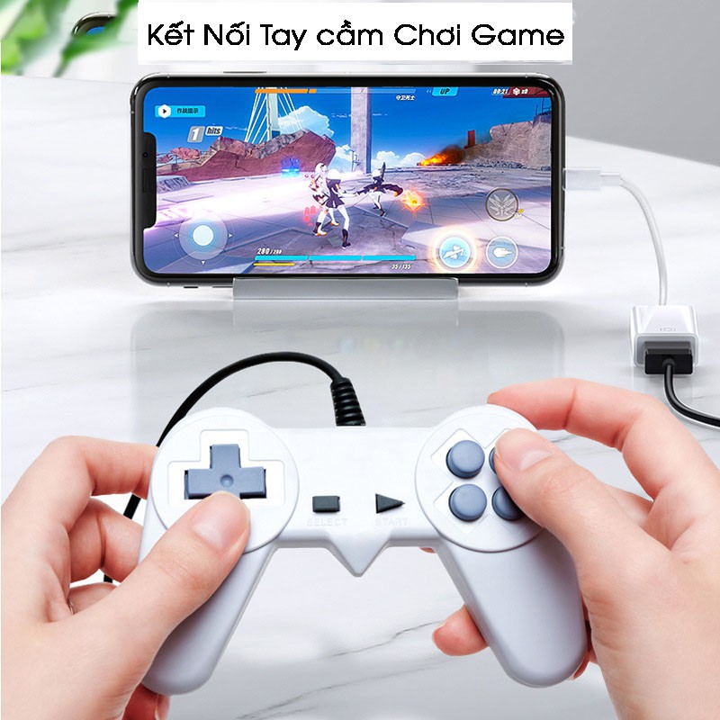 Cáp otg iPhone,Cáp otg Lightning, iPad kết nối với chuột, bàn phím và máy ảnh ( Lightning to USB ) | BigBuy360 - bigbuy360.vn