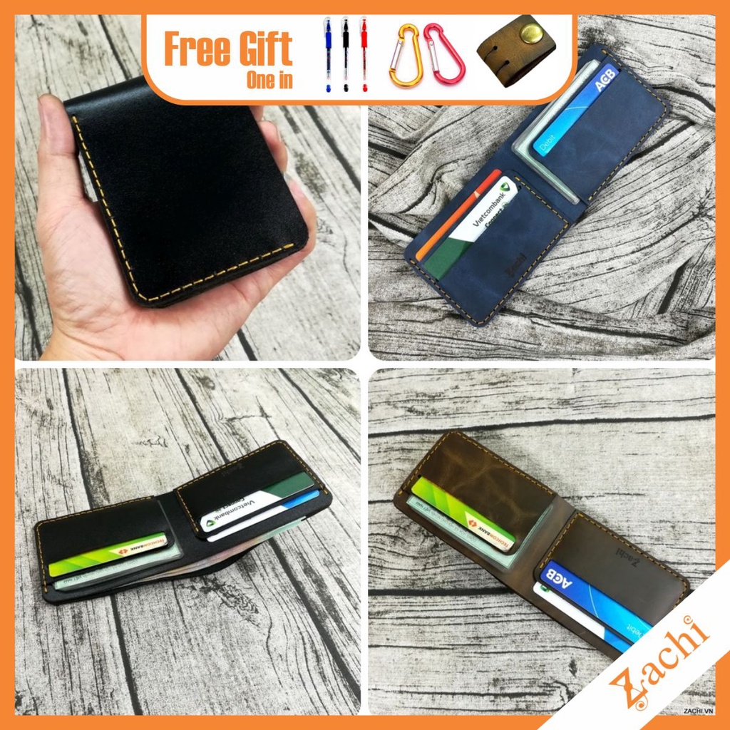 Túi Ví Nam Mini Nhỏ Gọn ZACHI T33 Đen