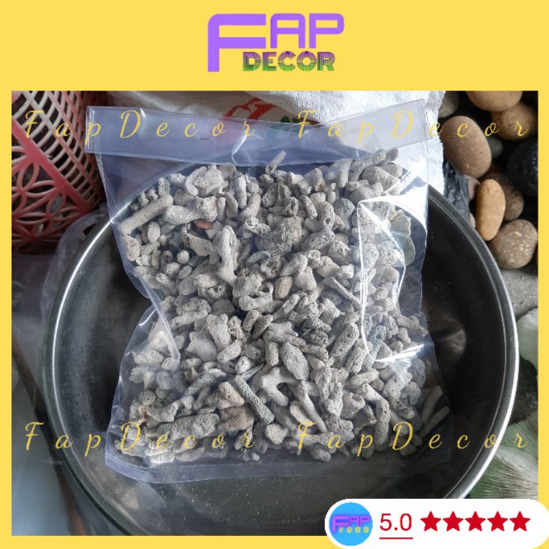 San Hô Sạn Vụn Lọc Nước Tăng Độ PH Cho Bể Cá, Lót Nền Thủy Sinh, Làm Vườn Chậu Cây - FapFood