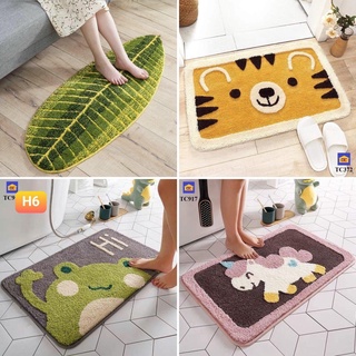 Thảm lau chân hình thú 3d lông cừu dài đẹp chống trượt 40x60, thảm chùi chân 3d hình thú cute  (Đ𝒊̀𝒏𝒉 𝑻𝒂̀𝒊 𝑮𝒊𝒂 𝑫𝒖̣𝒏𝒈)