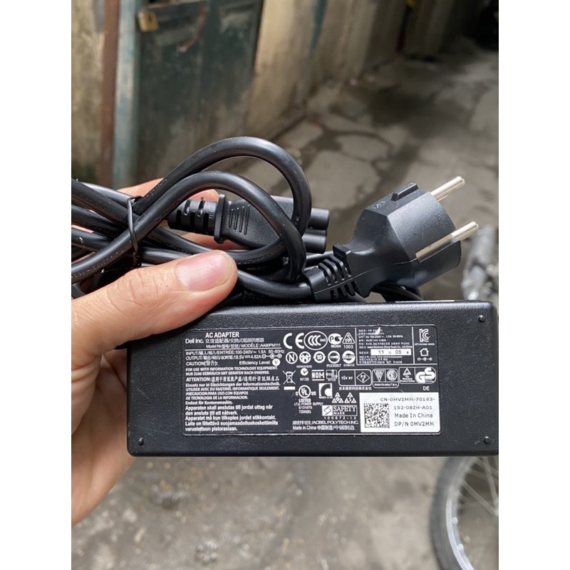 Sạc laptop Dell 19.5V-4.62A 90w chân kim to chính hãng dell phân phối