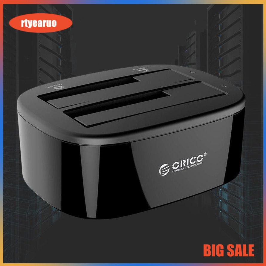 ORICO 6228US3-BK Dual Bay USB3.0 2.5/3.5 inch Universal Hard Disk Box Base