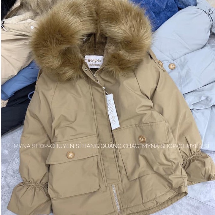 (Có sẵn+Ảnh thật) ÁO KHOÁC PHAO LÓT LÔNG ĐẠI HÀN TÚI TRƯỚC 8602 | BigBuy360 - bigbuy360.vn