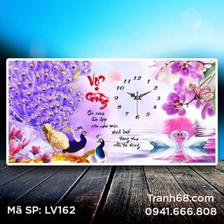 Tranh đính đá vợ chồng lv162 kích thước 77*45cm.