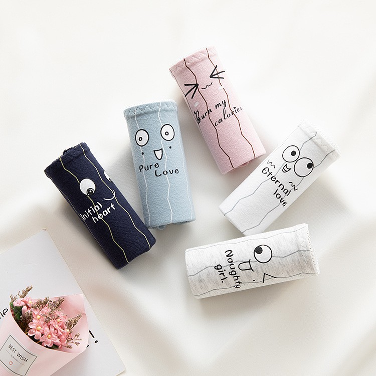 Quần Lót Chất Liệu Cotton Thiết Kế Thoải Mái In Hình Hoạt Hình Dành Cho Nữ | BigBuy360 - bigbuy360.vn