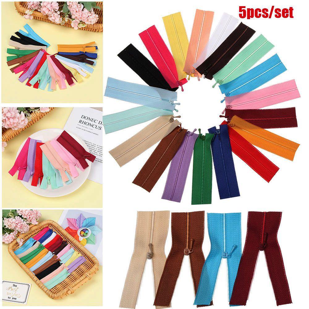 Set 5 Dây Khóa Kéo Mini 7~10cm 19 Màu Đa Ứng Dụng