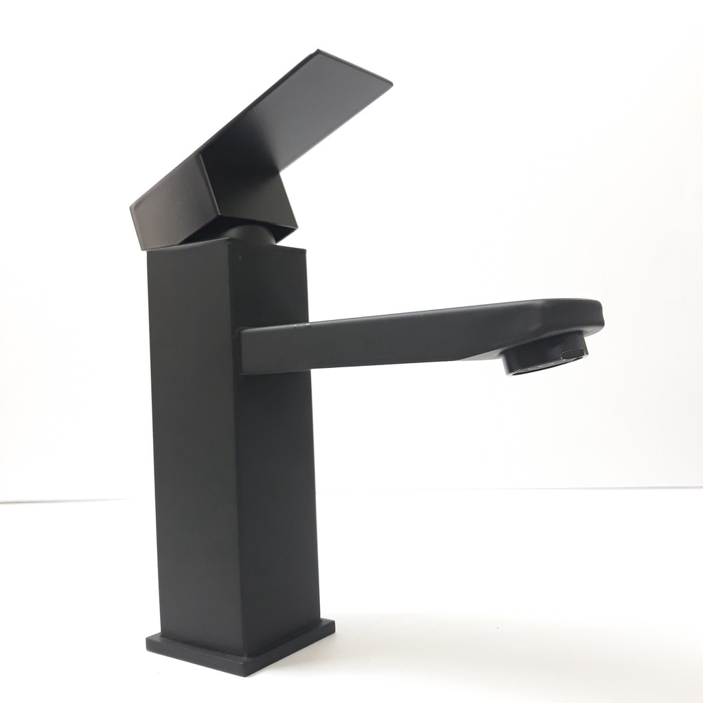 Vòi rửa mặt lavabo nóng lạnh cao cấp màu đen-Tặng đôi dây cấp nước inox-Bảo hành 12 tháng