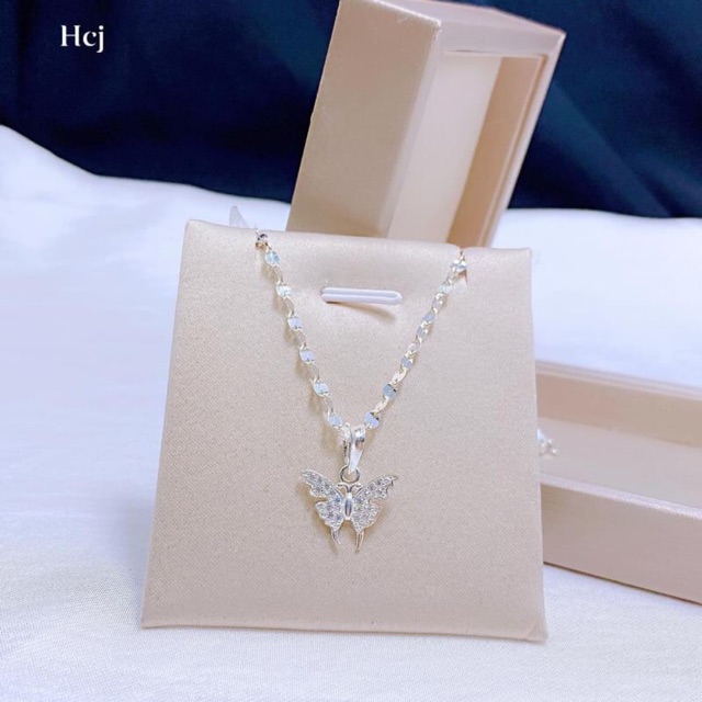 DÂY CHUYỀN BẠC MẶT BƯỚM CAO CẤP- BẠC TA