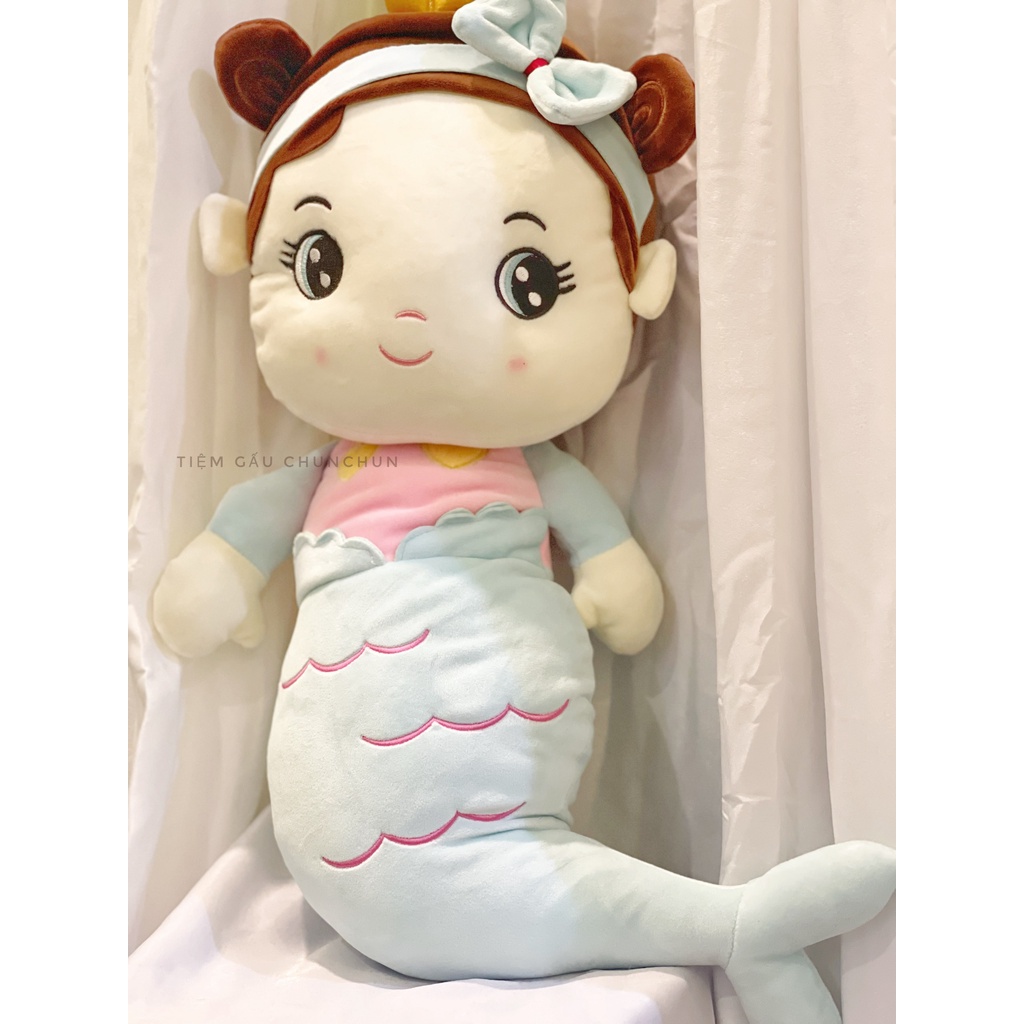 Gấu bông nàng tiên cá xinh đẹp đáng yêu cho bé,gấu bông trang trí trong phòng, bàn học, bàn làm việc, gấu bông cao cấp